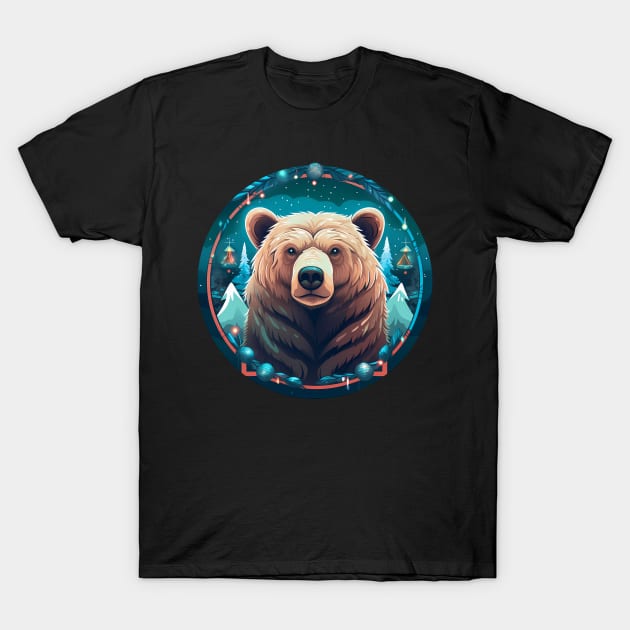 Grizzly Bear in Ornmament , Love Bears T-Shirt by dukito